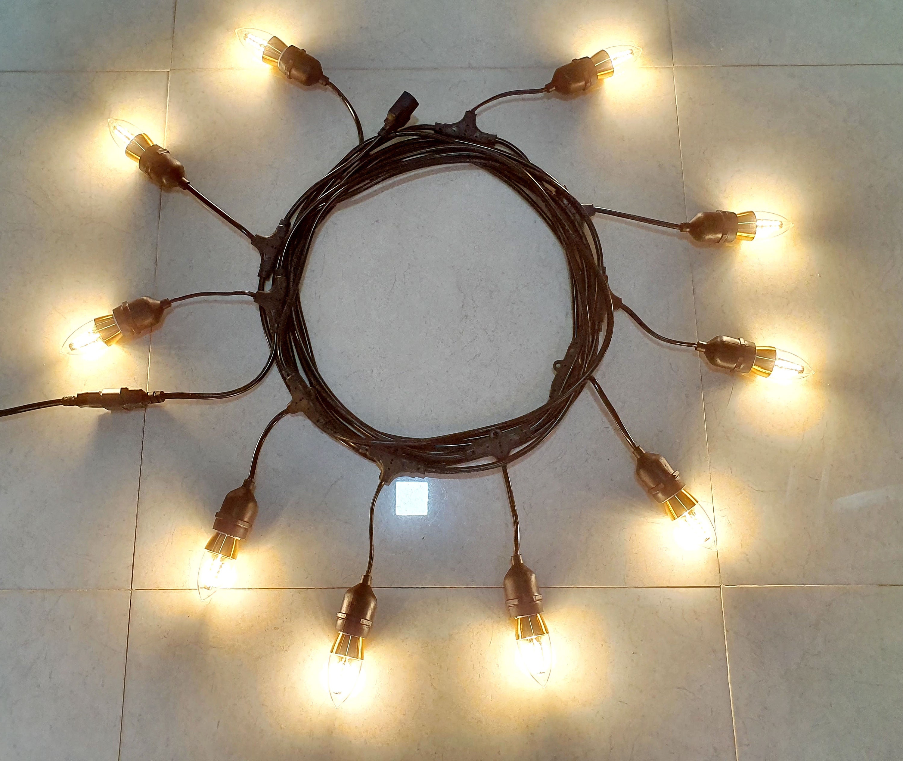 Outdoor String light kit of 10 pcs LED bulbs for lighting up Etsy