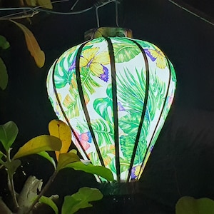 Vietnam bamboo silk lanterns 35cm - Make to order - Wedding Decorations - Garden Decorations - Party decorations - Hoi An silk lantern