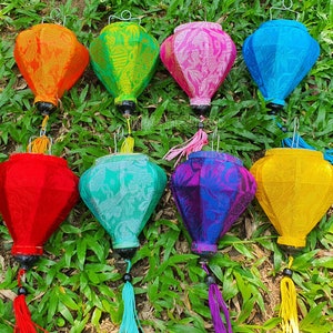 Lot of 8 pcs of mini lanterns (10cm) - String lanterns for wedding decorations - wholesale lanterns