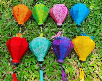 Lot of 8 pcs of mini lanterns (10cm) - String lanterns for wedding decorations - wholesale lanterns