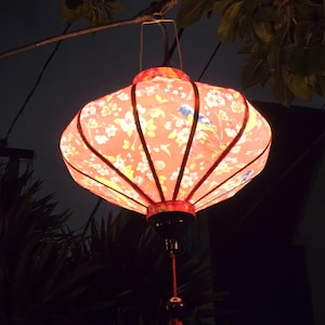 Vietnamese bamboo lanterns for outdoor garden party decor, wedding decorations, and restaurant decor - wholesale silk lanterns