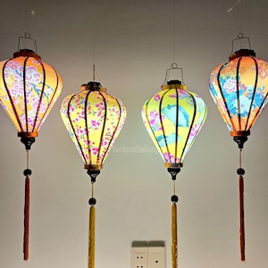 Vietnamese lanterns 35cm for TET decor - Waterproof lanterns - Personalization lanterns - Wedding decoration -Garden decoration -Set 4 pcs