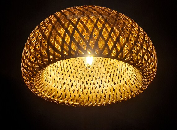 Bamboo Lamps Bamboo Ceiling Light for Living Room Decor Kitchen