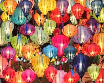 50 Hoi An Silk Lanterns: Vietnamese Mid-autumn Festival Decor