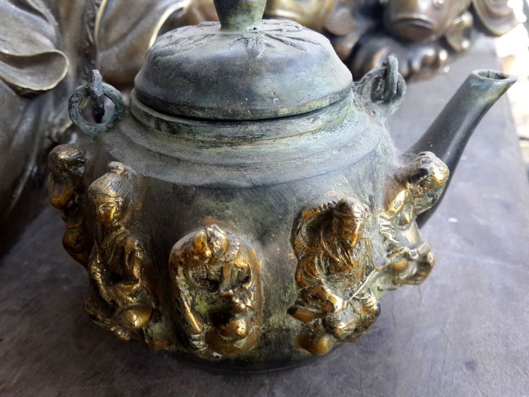 Vietnamese Handmade Brass Teapot Etsy