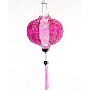 Set 4 Vietnamese silk lanterns for Wedding Decoration (Round lanterns)- wholesale silk lanterns