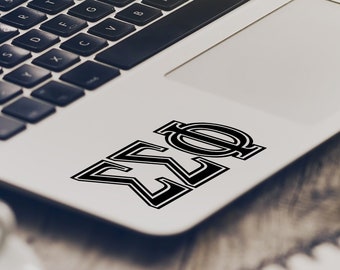 Vinyl Greek Letter Decal, Sorority Fraternity Sticker
