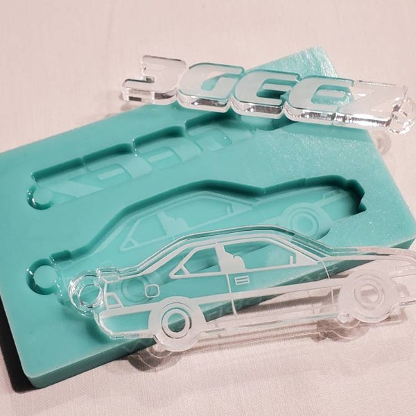 3geez Honda accord mold, Charm Resin Mold, car keychain Silicone Mold, honda Mold, Mold for 3rd generation Honda accord keychain, car molds