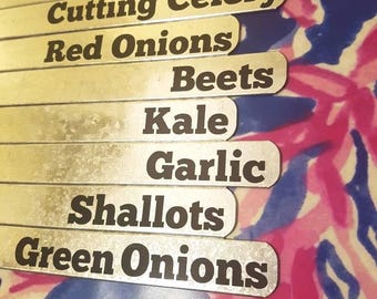 Herb & plant garden tags, Garden labels, Herb Markers, Garden sign, Personalized Garden Marker, Plant Markers, herb markers, plant labels