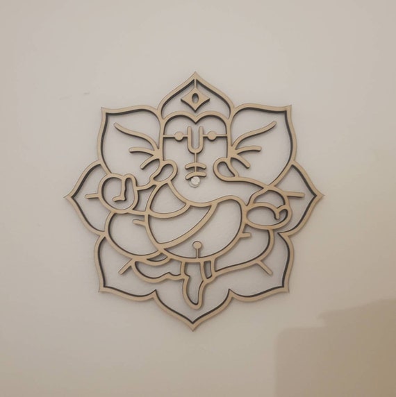 mandala madera decoracion hogar pared troquelada corte laser dormitorio zen