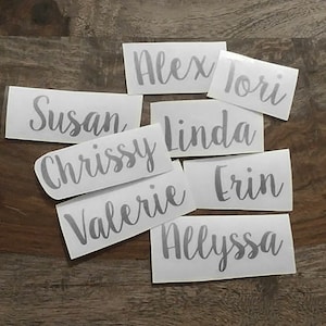 Custom Vinyl Decal, Custom Vinyl Lettering, custom Wall Decal, Custom Vinyl Letter, Vinyl Letter Decal, Custom Letters, Water bottle Decal