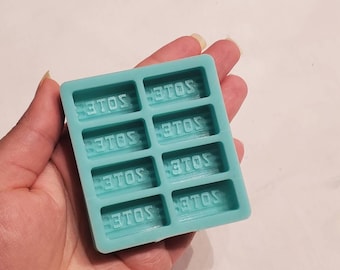 Mini Zote soap mold, mini soap mold, Makeup brush cleaner soap silicone mold, custom zote mold, mini jaboncito soap mold, brush wash mold