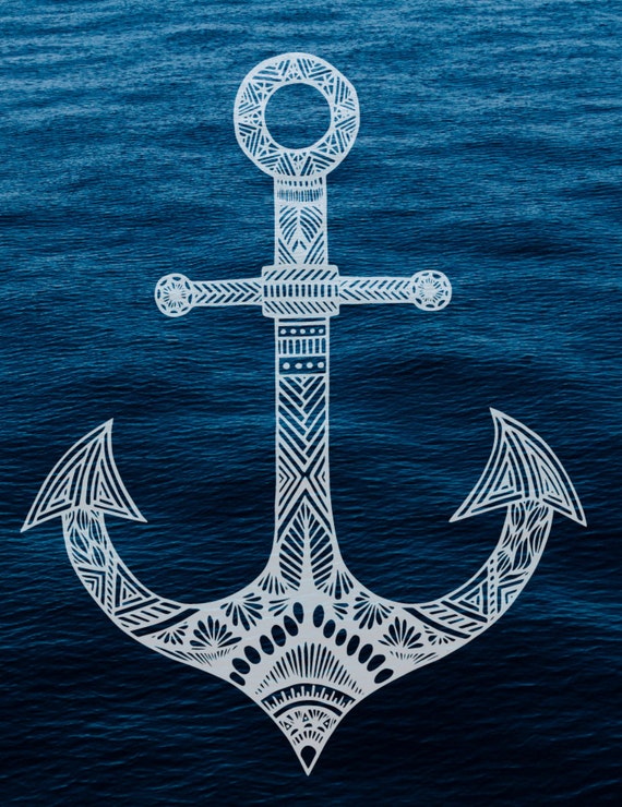 nautical anchor drawing
