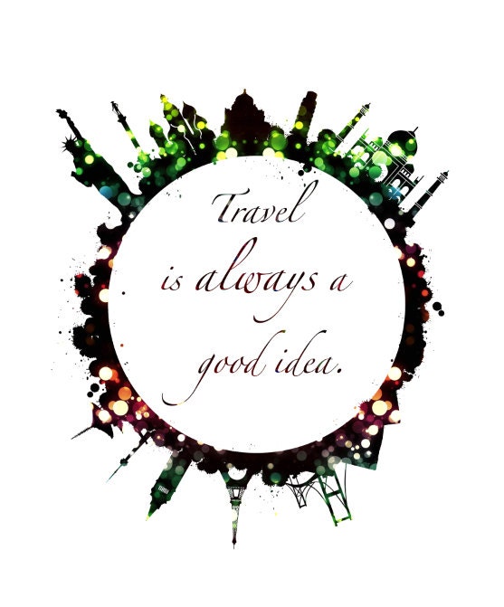 Travel Print Adventure Print Travel Art Wanderlust Print - Etsy