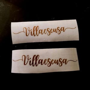 Set of 2 Custom Vinyls Custom Vinyl Decal set of 2 Custom Wall Decal, Custom Vinyl Letter Vinyl Letter Decal, Custom Letter bottle Decal