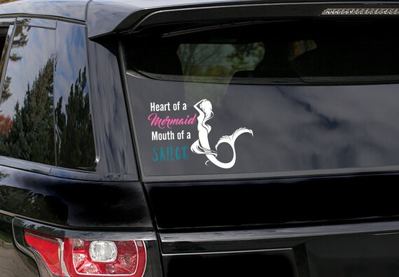 Nautical Stick Family Sailor /& Mermaid Car Window Decal Bumper Sticker US Seller