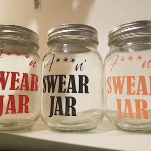 Swear Jar, Curse Jar, Profanity Jar, Piggy Bank, Coin Collection, Money Collection, Swearing Jar, Dirty mouth, Birthday Gift, Funny gifts