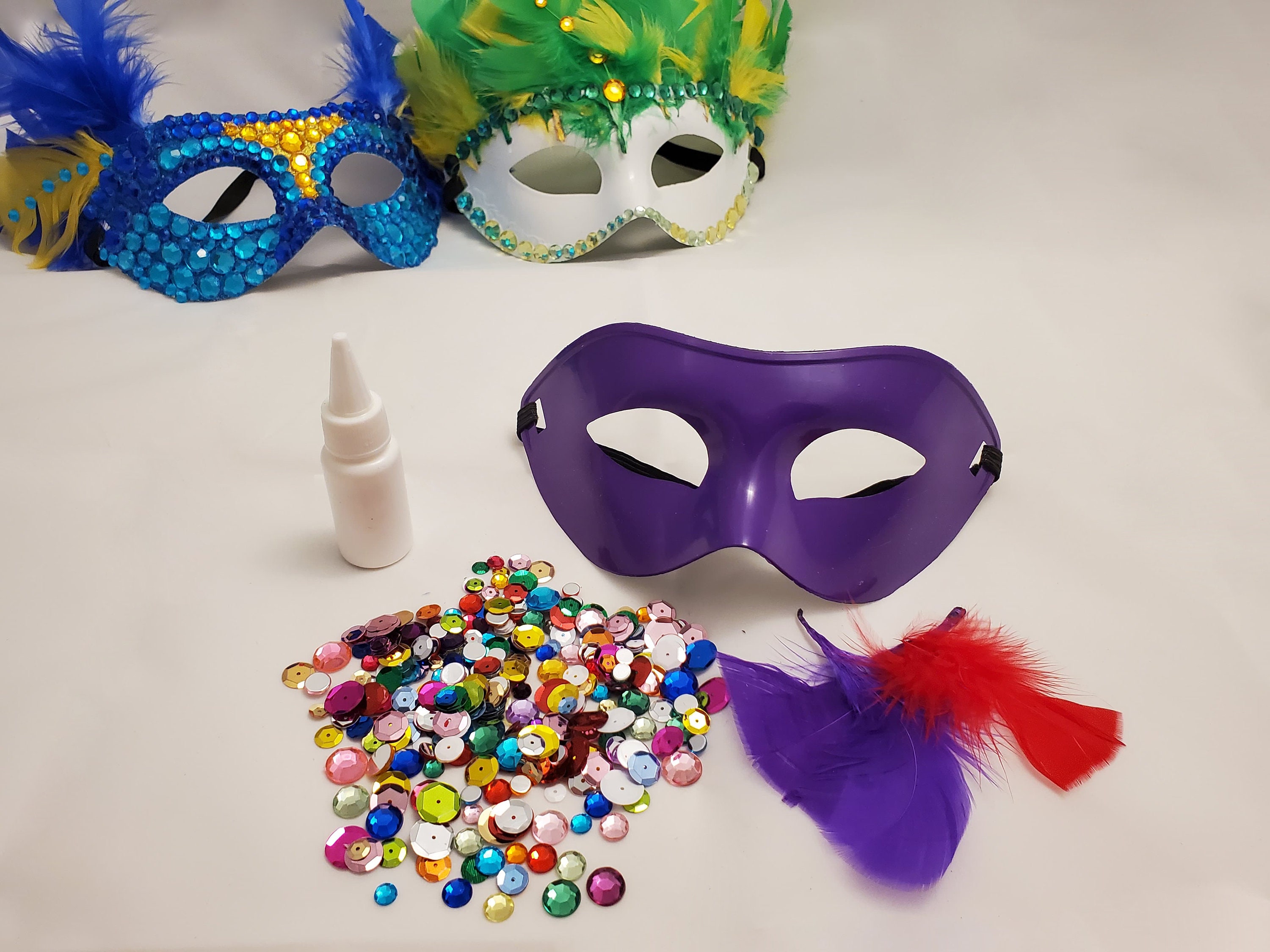 diy mardi gras mask