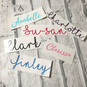 Nome Decalcomania, Decalcomanie personalizzate, Decalcomanie Nome Personalizzato, Solo Adesivi Decal, Adesivi Nome Personalizzato, Decalamio Nome Personalizzato, Decalcomanie personalizzate