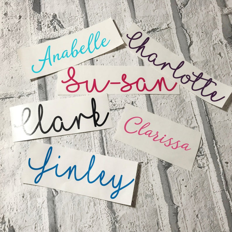 Personal Name Decals Custom Home Label Stickers Mailbox Etsy