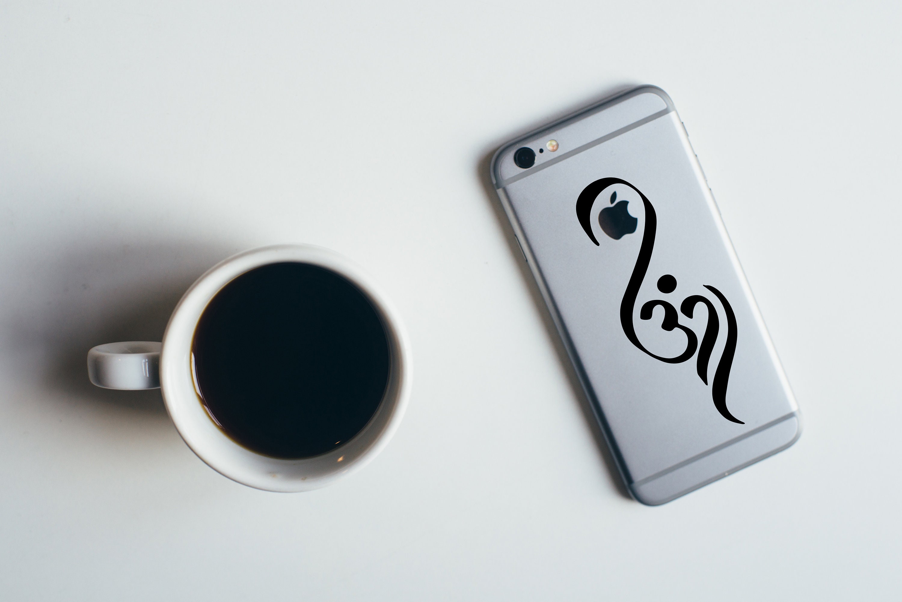 Om Vinyl Decal, Sticker of Abstract Om, Meditation, Om Yoga, Boho Om ...