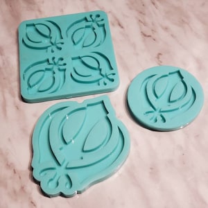 Khanda mold, Sikh keychain mold, Khanda Sikh symbol mold, Punjabi khanda mold, khalsa insignia, Sikhism mold, Sikh emblem car ornament mold