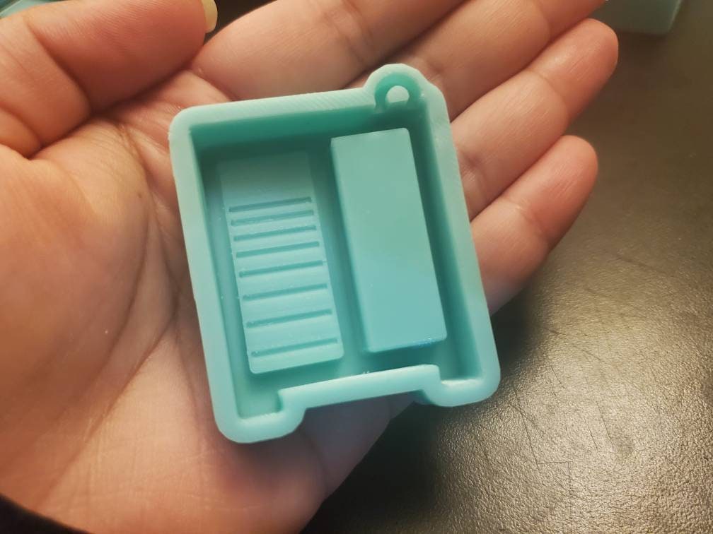 Mini moule porte-clés lavaderito, mini moule lavadero, mini moule en silicone porte-clés nettoyant pinceau de maquillage, mini moule jaboncito, moule