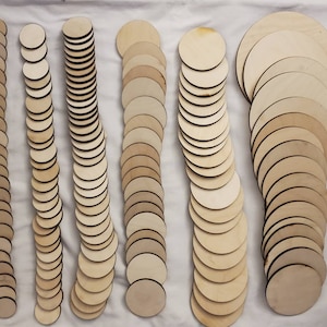 Wood Circles 14 inch 1/2 inch Thick, Unfinished Birch Plaques, Pack of 25  Wooden Circles for Crafts and Blank Sign Rounds, by Woodpeckers