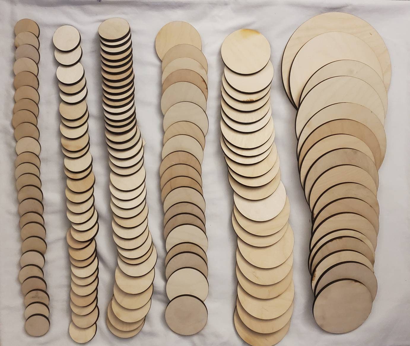 Wood Circles Bulk 