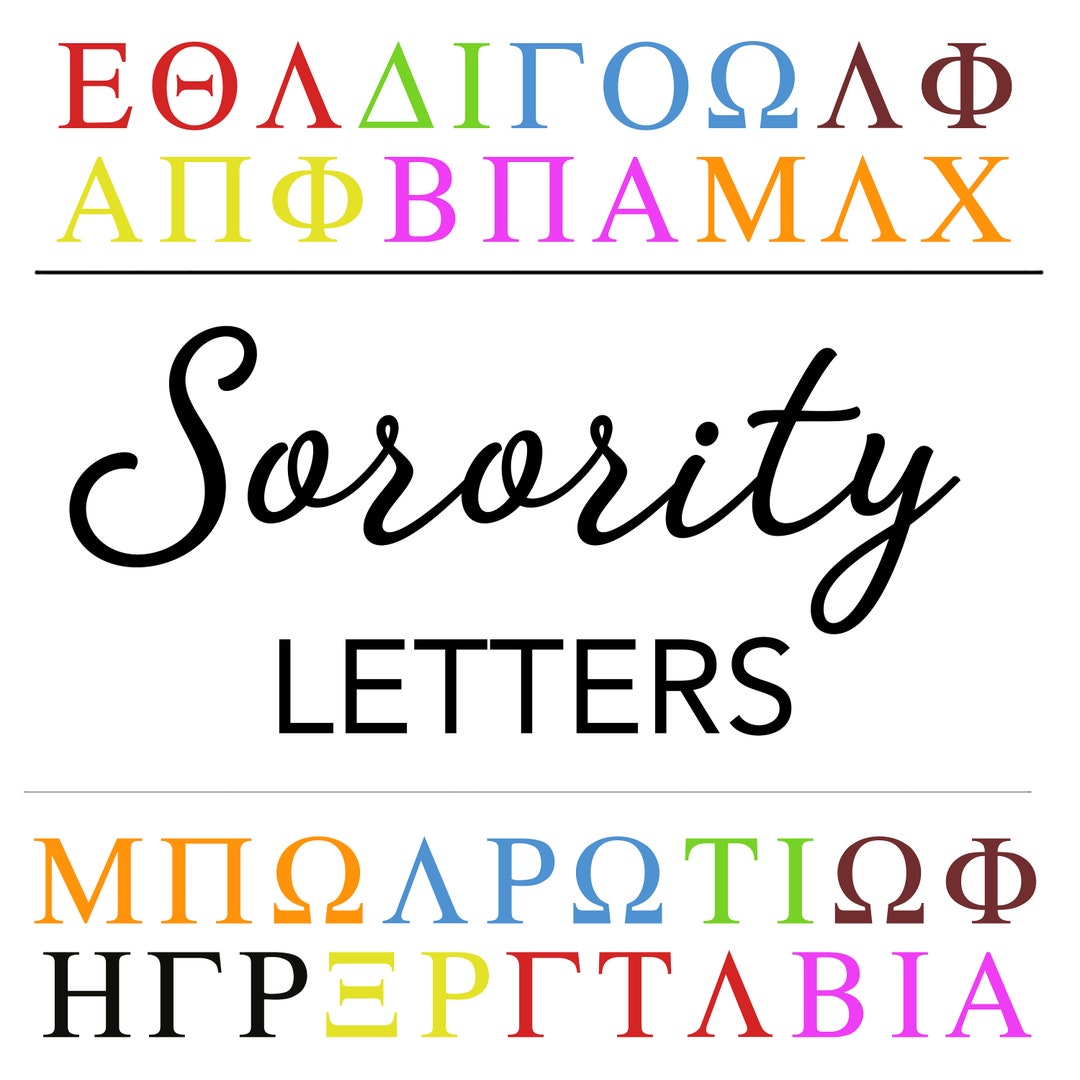 Vinyl Greek Letters, Sorority Decals, Fraternity Decals, Greek Life