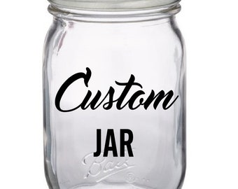 Custom Jar, Travel Jar, Adventure Jar, Piggy Bank, Coin Collection, Money Collection, Swearing Jar, Dirty mouth, Birthday Gift, Funny gifts