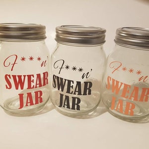 Swear Jar, Curse Jar, Profanity Jar, Piggy Bank, Coin Collection, Money Collection, Swearing Jar, Dirty mouth, Birthday Gift, Funny gifts
