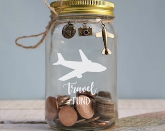 Vacation Savings Tassen & portemonnees Bagage & Reizen Reisportefeuilles Adventure Fund Framed Decor Softball Fund Travel Fund Vacation Fund Money Box 
