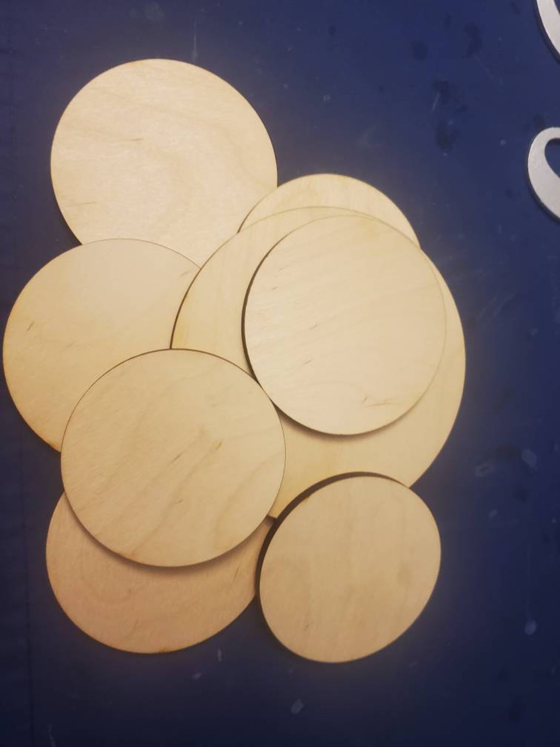 Baltic Birch Wood Rounds, Unfinished 1/4