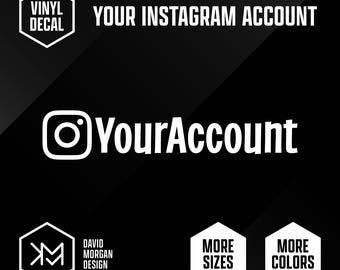 Instagram Account Name Vinyl Decal