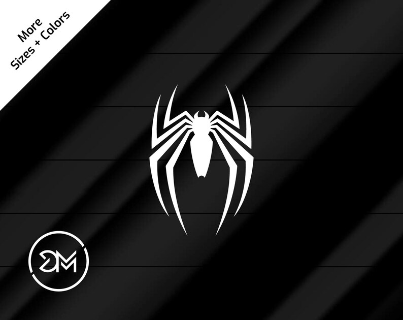 Marvel's SpiderMan PS4 Spider Logo Vinyl Decal Etsy