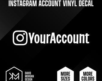 Instagram Account Name Vinyl Decal