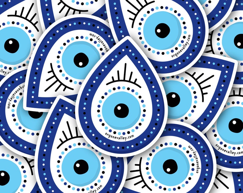 Evil Eye Vinyl Sticker image 2