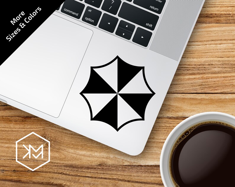 thumbnail image 2 of Umbrella Corporation Asset Tag Decal Sticker | Resident Evil | Vinyl For Laptop, Car, Tumbler, Window | 1 Piece 2 of 5