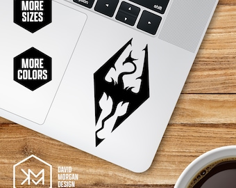 Décalcomanie en vinyle avec logo Skyrim • The Elder Scrolls V