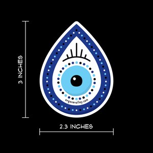 Evil Eye Vinyl Sticker image 3