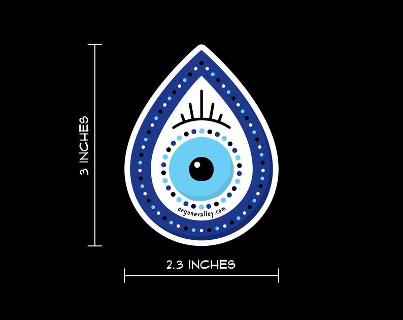 Evil Eye Vinyl Sticker image 3