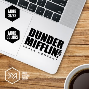 Dunder Mifflin Paper Company Logo Vinyl Decal • The Office