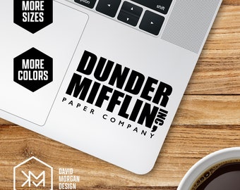 Dunder Mifflin Paper Company Logo Vinyl Decal • The Office