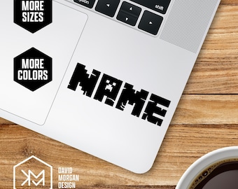 Minecraft Inspired Personalized Name Vinyl Decal