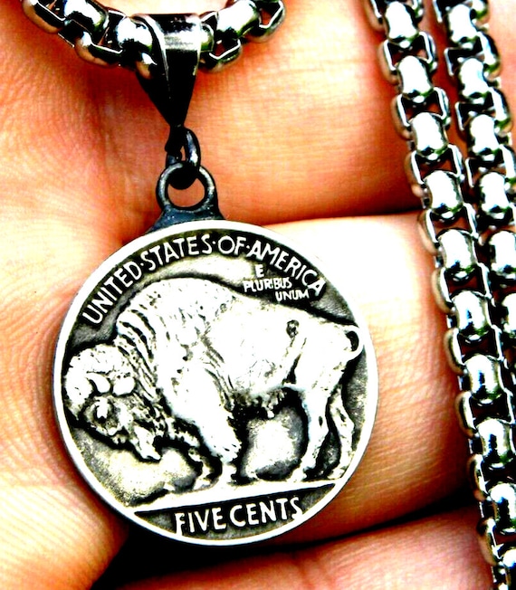 Buffalo Nickel Gemelli Moneta Indian Head Bisonte Soldi - Foto 8