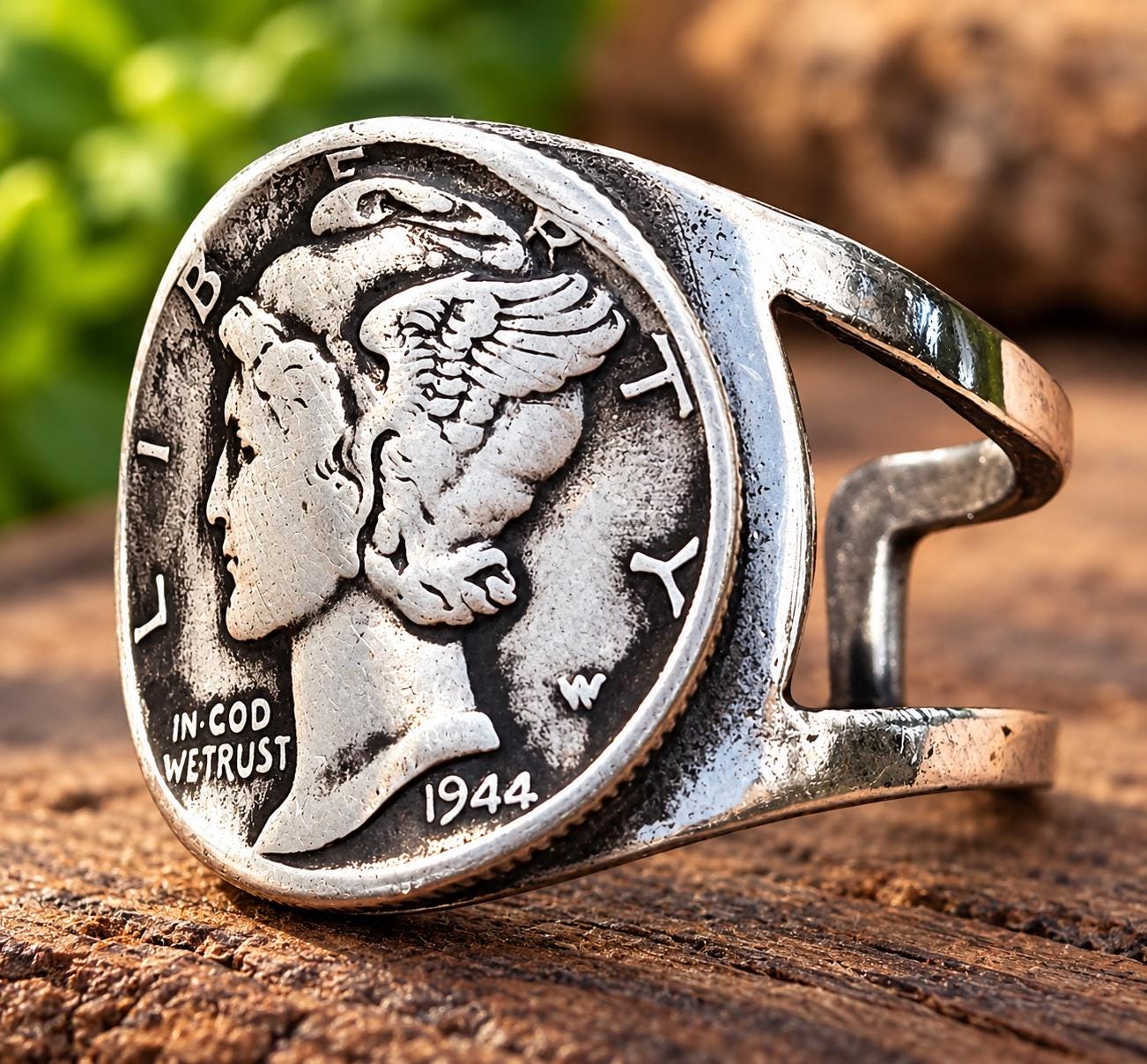 Mercury Dime Ring - Etsy