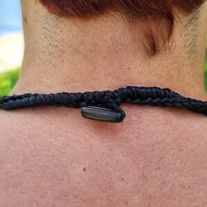 Krigare Shaman-stil tänder äkta alligatortänder turkos halsband choker bild 5