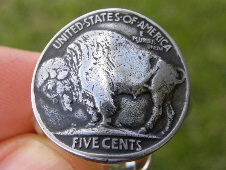 Authentic Buffalo Indian Nickel coins cuff links nice gift for Bills Bulls fans