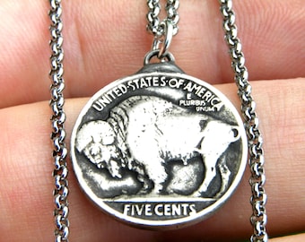 Con Necklace, Slver Dollar Necklace, Vntage Con Necklace - Foto 6